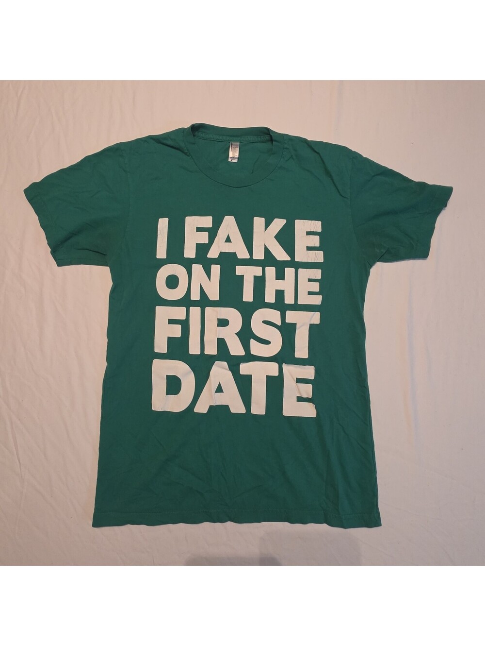 American Apparel Fake Pattys Day Shirt M Green Aggieville K-State KSU